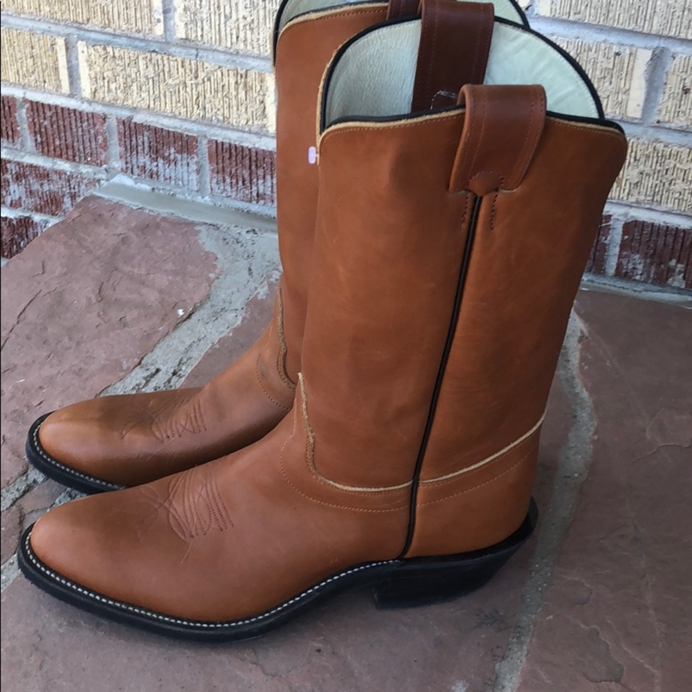 Men’s mule hide Olathe boots size 11.5